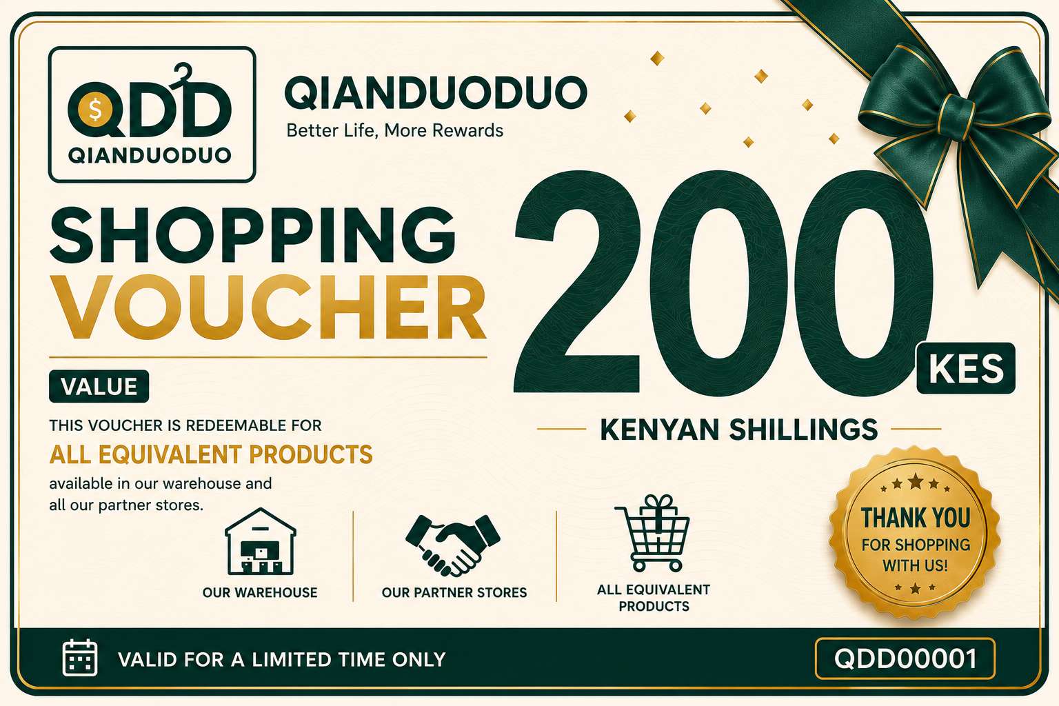KSh200 Shopping Voucher