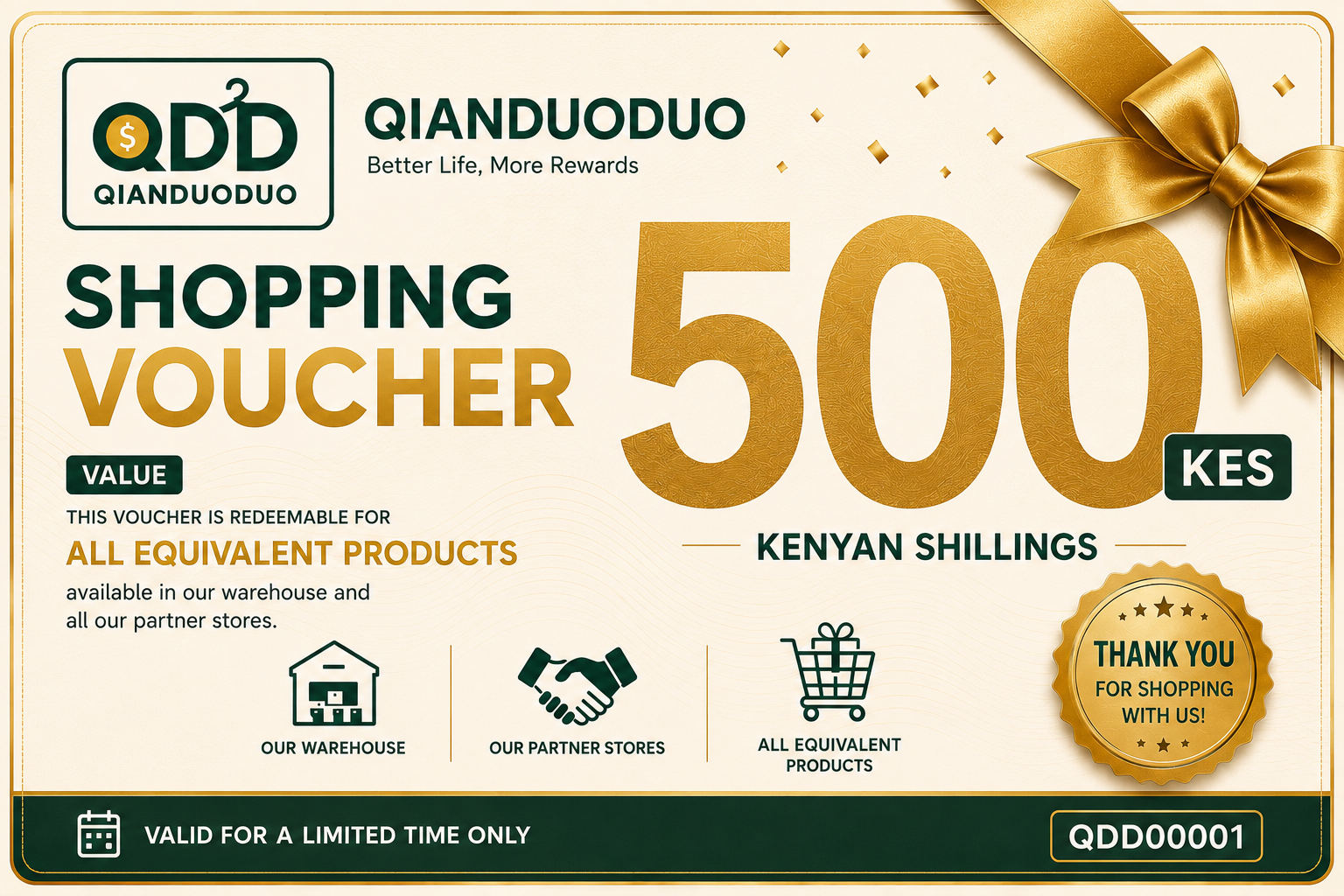 KSh500 Shopping Voucher