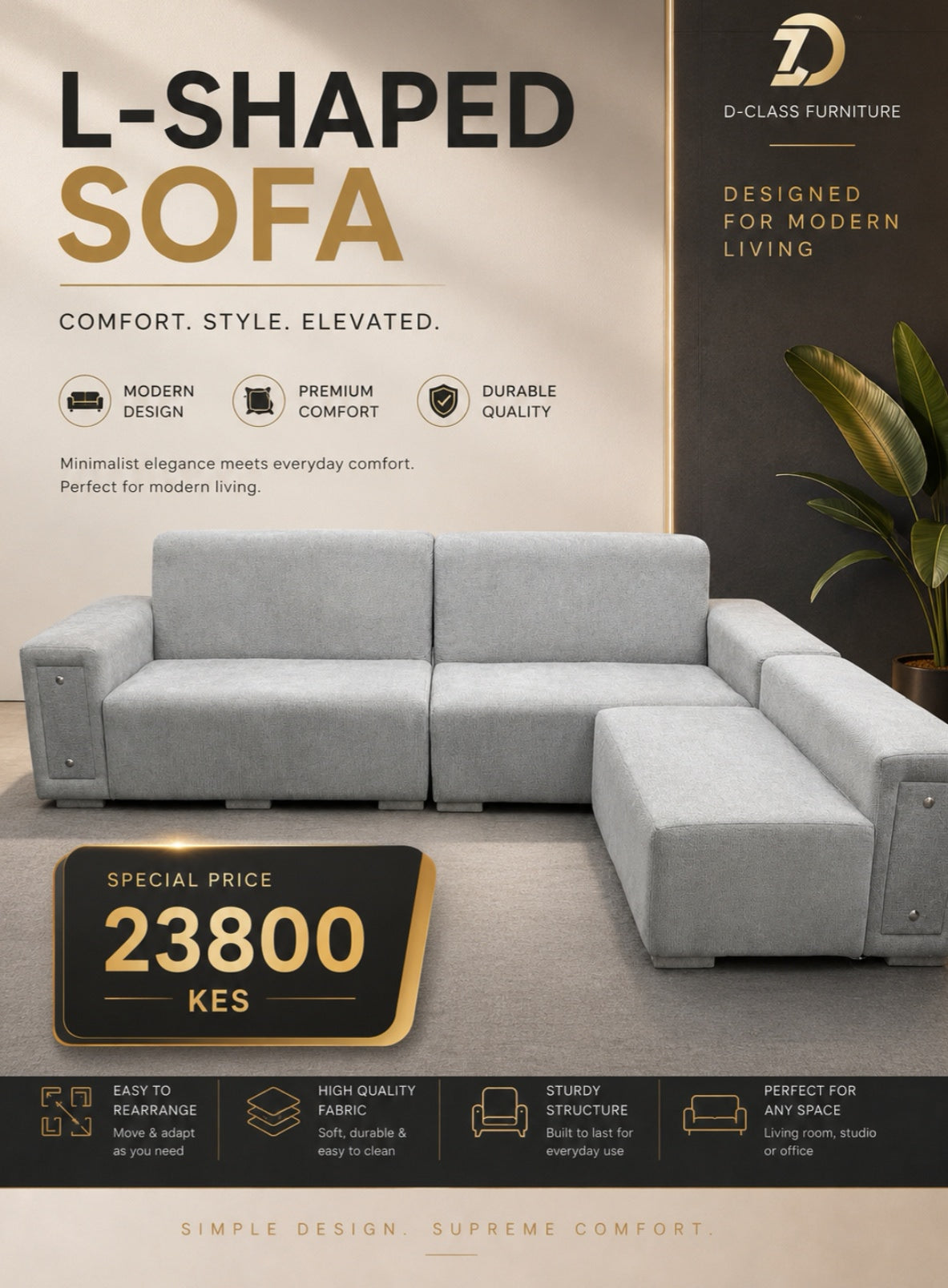 Extra Large Modular Sofa